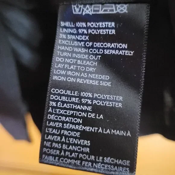 Ecoté (Anthropologie) Elegant Black V-Neck Lattice Dress - Picture 9 of 10